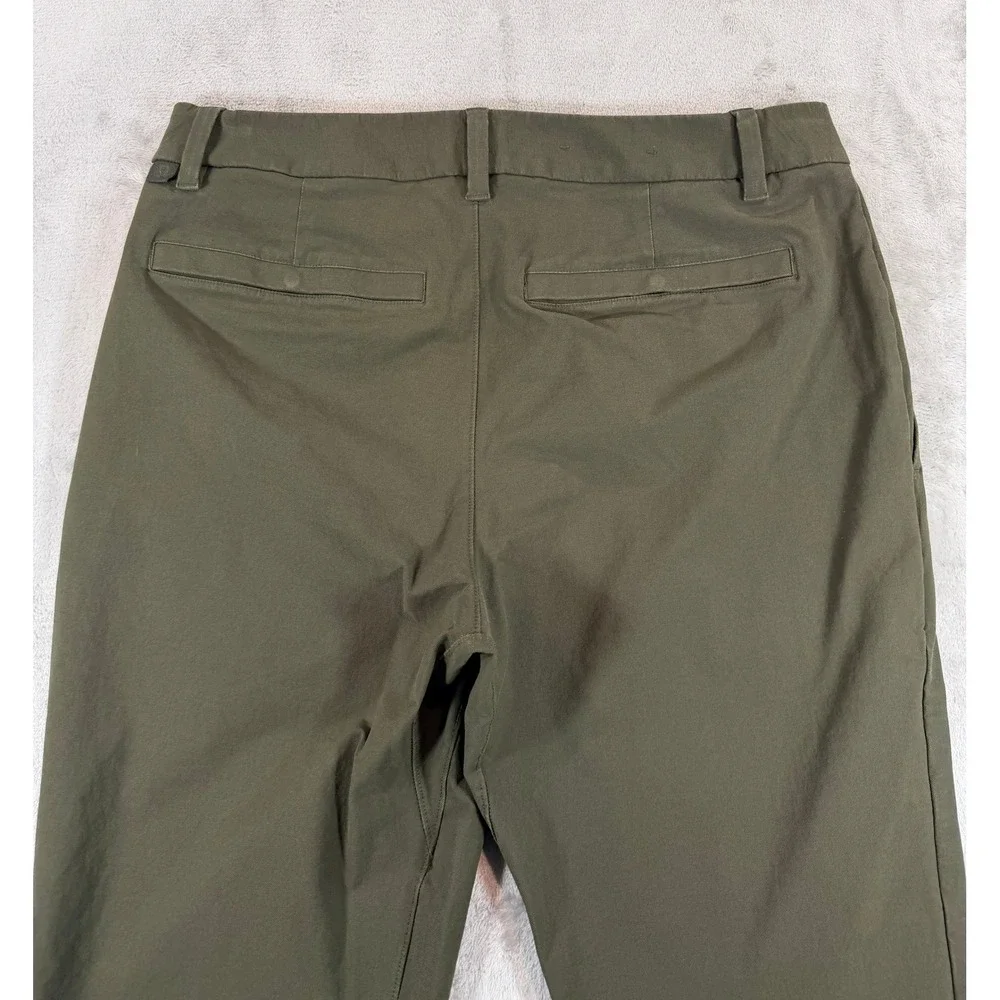 Lululemon Mens ABC Slim-Fit Trouser‎ Stretch Cotton VersaTwill Dark Olive 31x33